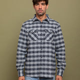 Grand Flannel, Charcoal Gingham