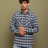 Grand Flannel, Charcoal Gingham