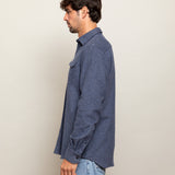 Grand Flannel, Dark Blue Mini Check