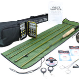 Fly Fishing kit with Fiberglass Rod, 5wt | 8ft 6in | 4-Piece | Wild Water Fly Fishing