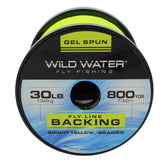 Gel Spun Backing, 30# | 800 yards | Bright Yellow | Wild Water Fly Fishing