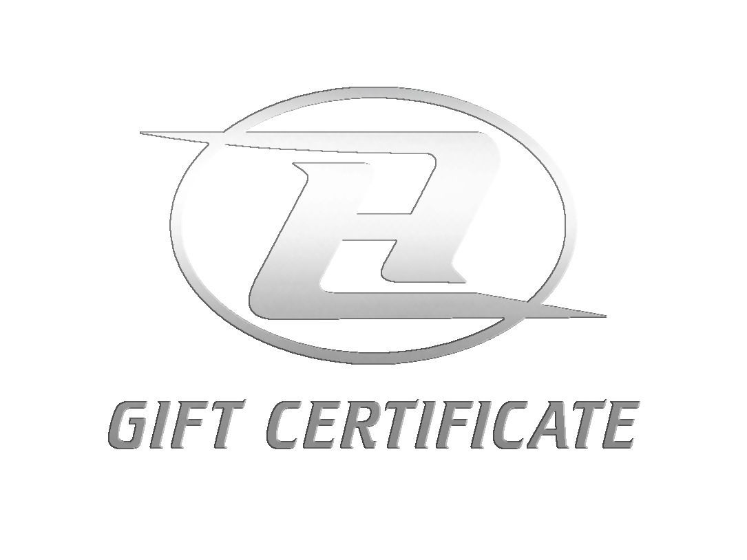 Hyde Drift Boats gift certificate card with logo and text 'GIFT CERTIFICATE'
