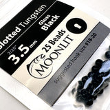 Moonlit Slotted Tungsten Beads (25 pack)