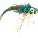 Deer Hair Diver, Size 2 | Green, Yellow and Orange | Qty. 2 | Wild Water Fly Fishing
