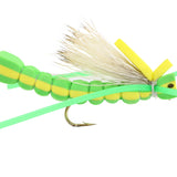 Green Foam Grasshopper Fly Tying Material Kit, size 8 | Wild Water Fly Fishing