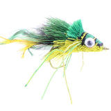 Deer Hair Diver, Size 2 | Green and Yellow | Qty. 2 | Wild Water Fly Fishing