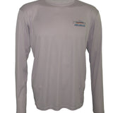 Men's Sun Protective Fishing Shirt Grey/Whiplash Rainbow Trout