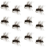 Griffiths Gnat Midge Trout Dry Fly - 12 Flies Size 22
