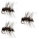 3 Pack Griffiths Gnat Midge Trout Dry Fly Size 22