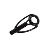 Black PVD tip top with circular ring frame and tubular guide