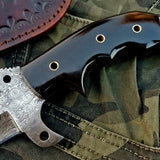 Custom Handcrafted Damascus Steel Tops Tanto Tactical Tracker Knife - Ideal for Survival, Camping & Combat | KBS Knives