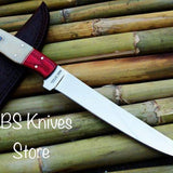 High Carbon Steel Fillet Knife – 8" 440C Blade with Bone & Exotic Wood Handle