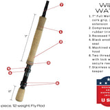 Deluxe Fly Fishing Kit, 12wt Rod | 9ft | 4-piece | Wild Water Fly Fishing
