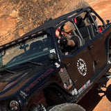 Jeep Wrangler JK Windshield Mount for Hyperion V48 - Black Powdercoat Aluminum