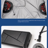 Liteguest LED Cooling Fan Jacket for Night Fishing & Camping