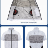 Liteguest LED Cooling Fan Jacket for Night Fishing & Camping