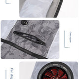 Liteguest LED Cooling Fan Jacket for Night Fishing & Camping