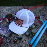Vintage All Mesh American Flag Rope Cap