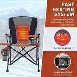 LITEGUEST Heated Folding Chair Portable Warmth Gear for  Outdoor