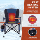 LITEGUEST Heated Folding Chair Portable Warmth Gear for  Outdoor