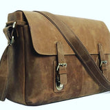 “The Courier” Vintage Leather Messenger Bag