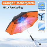 LITEGUEST Cooling Fan Umbrella | Mist Spray & UPF50+ Protection