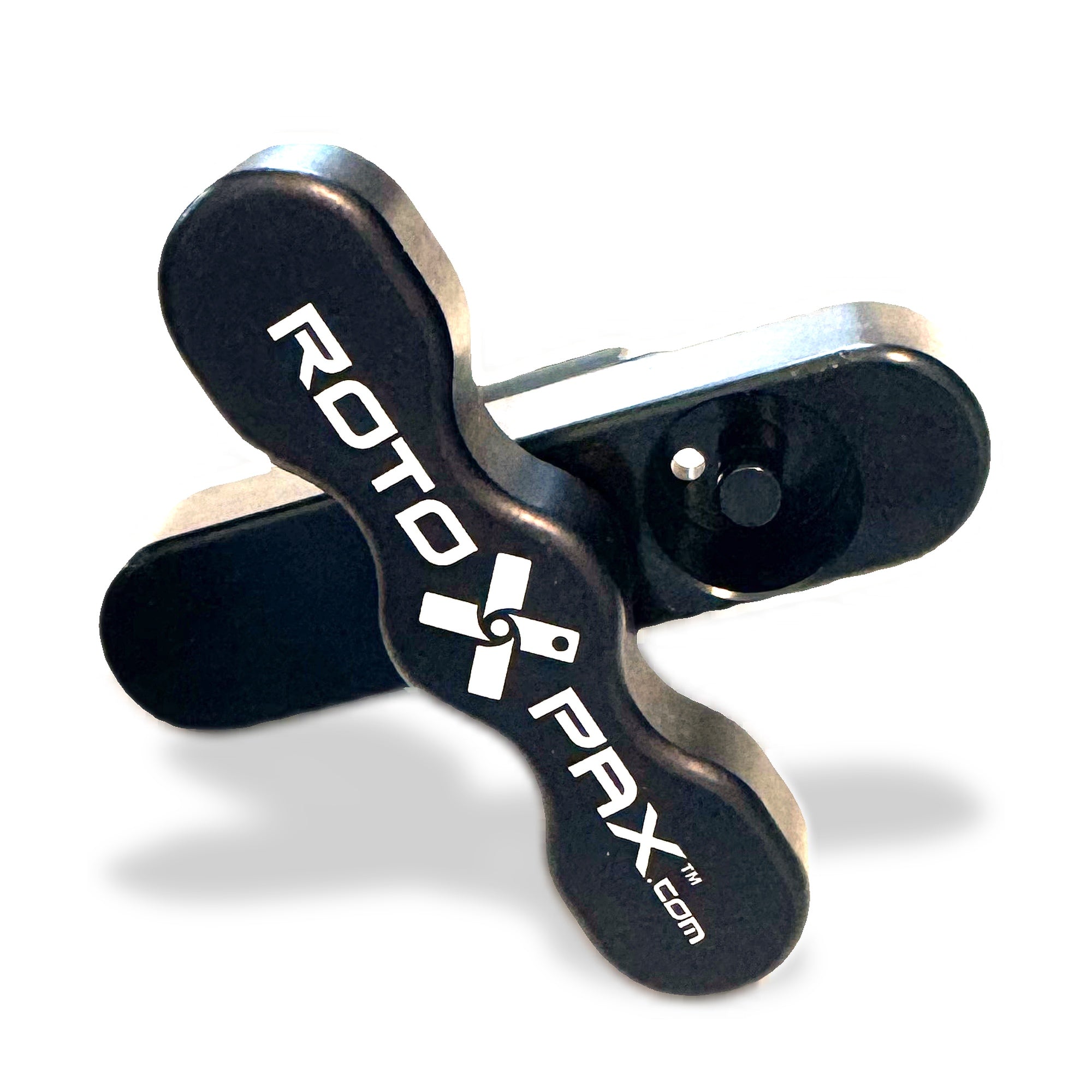 LOX-T locking handle with key cylinder, dark blue-black, close-up