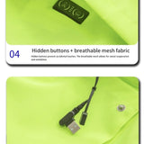 LITEGUEST USB Heated Reflective Waterproof Work Jacket For Winter