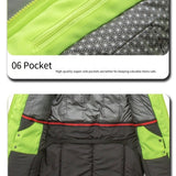 LITEGUEST USB Heated Reflective Waterproof Work Jacket For Winter