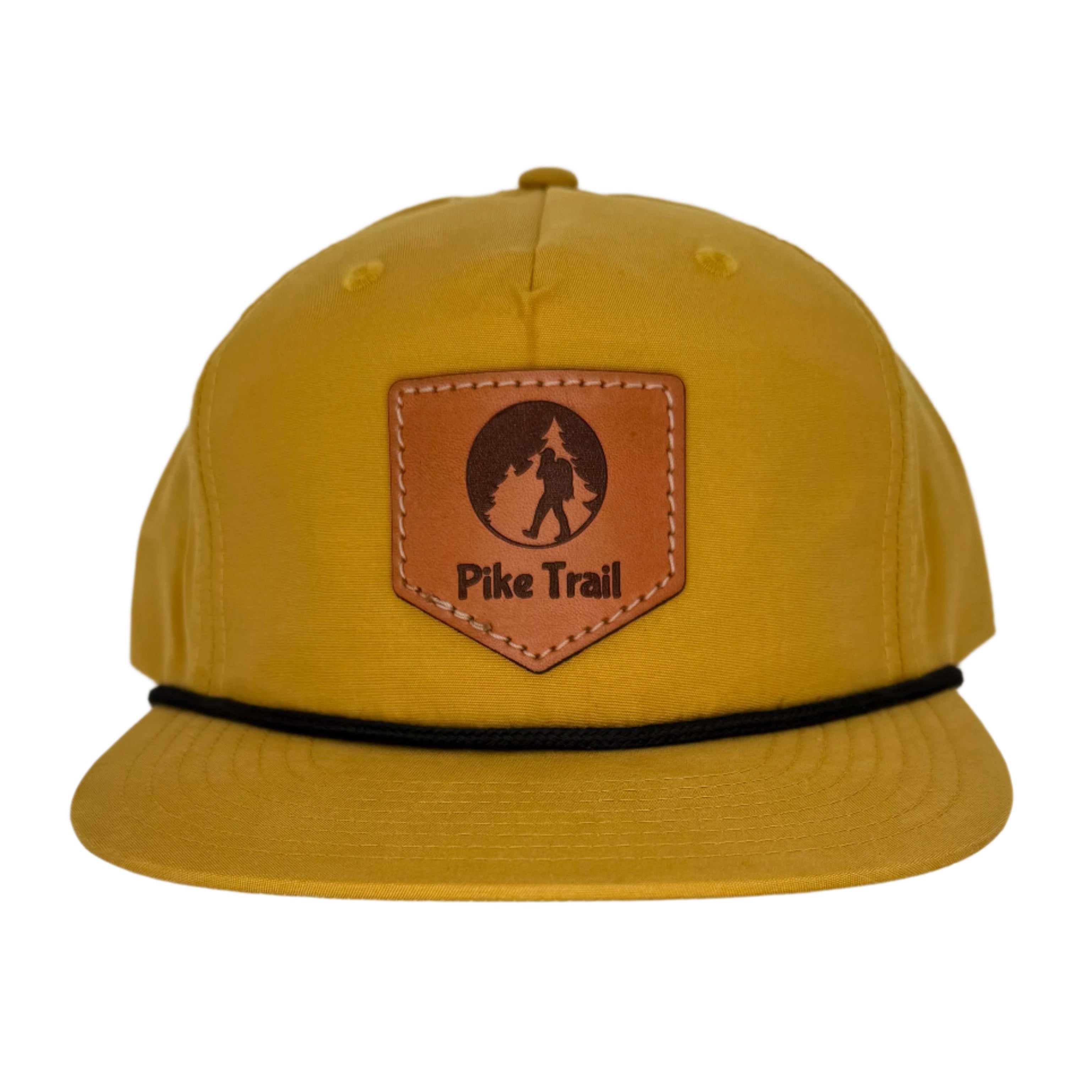 Pike Trail Rawhide Leather Patch Hats