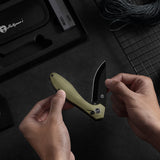 The Vector Folding Pocket Knife Giftset for Men and Women (Green and Black)