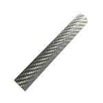 Silver carbon fiber reel seat insert tube sleeve, single piece