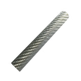Silver carbon fiber reel seat insert tube sleeve, single piece