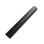 Black carbon fiber reel seat insert tube sleeve, single piece