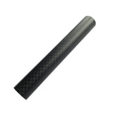 Black carbon fiber reel seat insert tube sleeve, single piece