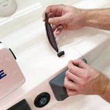 Line Cutterz Ceramic Blade Peel & Stick Flat Mount - Black