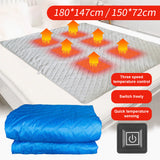 LITEGUEST Heated Camping Blanket Polar Fleece Waterproof USB-Powered