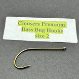 Clouser's Premium Bass Bug Hooks