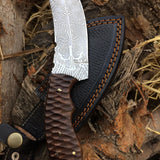 D2 Steel Engraved Hunting Knife