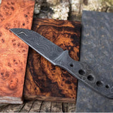 Damascus Steel Blank Blade Knife
