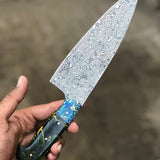 Raindrop Damascus Steel Chef Knife