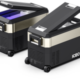 JP40 Pro Dual Zone Wheeled Portable Freezer- Golden | ICECO | 40 LT