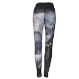 Jagged Edge Mountain Print Patterned All Sport Leggings