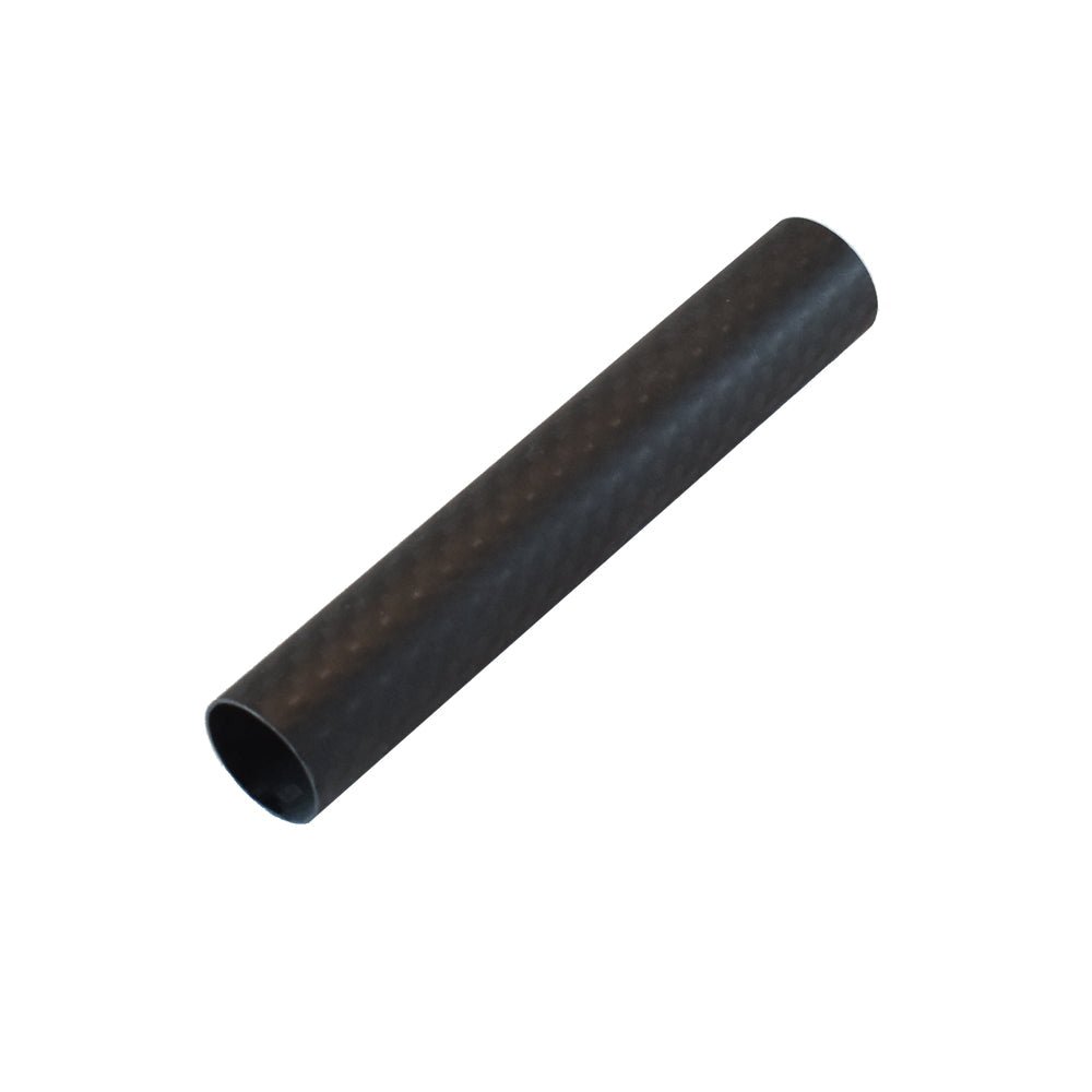 Carbon fiber reel seat insert tube, matte dark finish