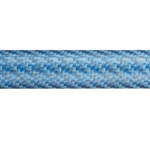 Blue carbon fiber reel seat insert sleeve with woven texture