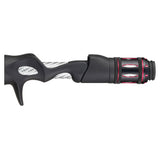 SEAGUIDE Casting Reel Seat Model XCSS in black with red accents on hood and grip