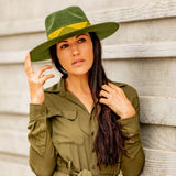 Hunter Green Western Hat