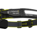 PRO 1500 LED Multi-Beam Rechargeable Headlamp