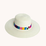Spanish White Palm Leaf Straw Hat