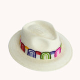 Fedora White Palm Leaf Straw Hat